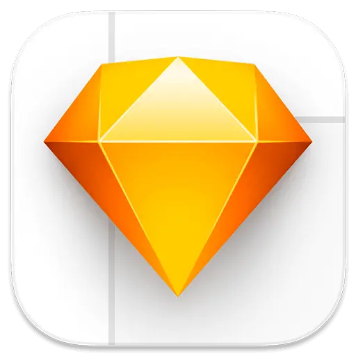 Sketch for Mac interaction design vector drawing