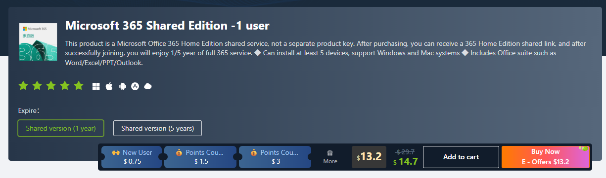 APSGO Store Microsoft 365 Discount Group Buy - Save money on genuine software